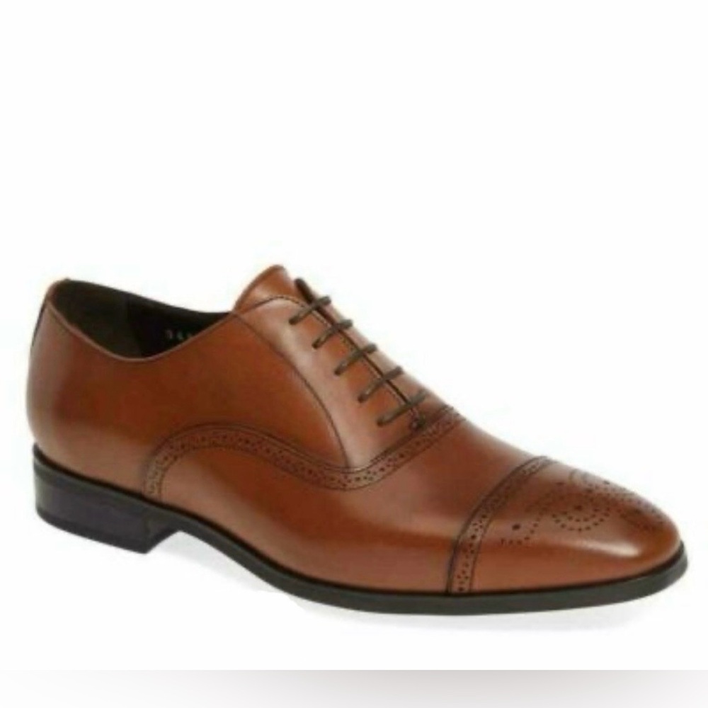 NEW To Boot New York Mens Size 8 Mezzo Leather Brogue Cap Toe Oxford Brown